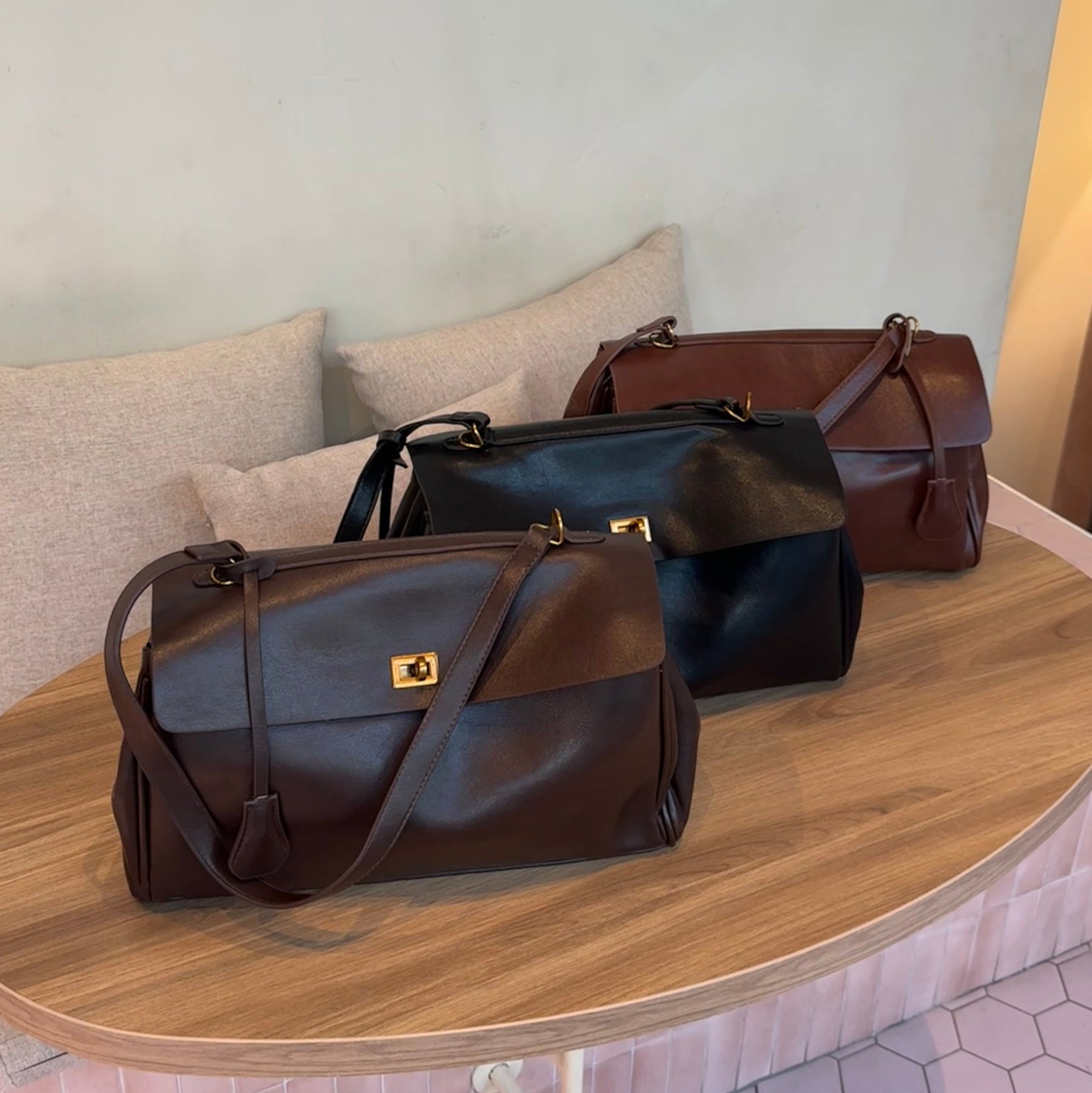 Bolsa Couro Ciara Vintage