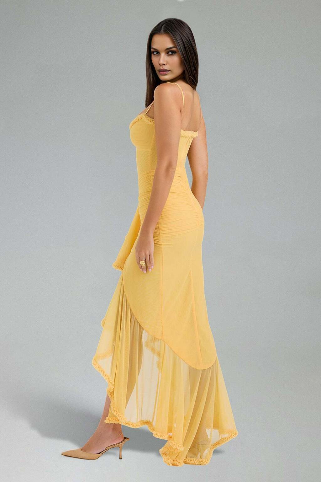 Vestido Elegante Amarelo - Marli