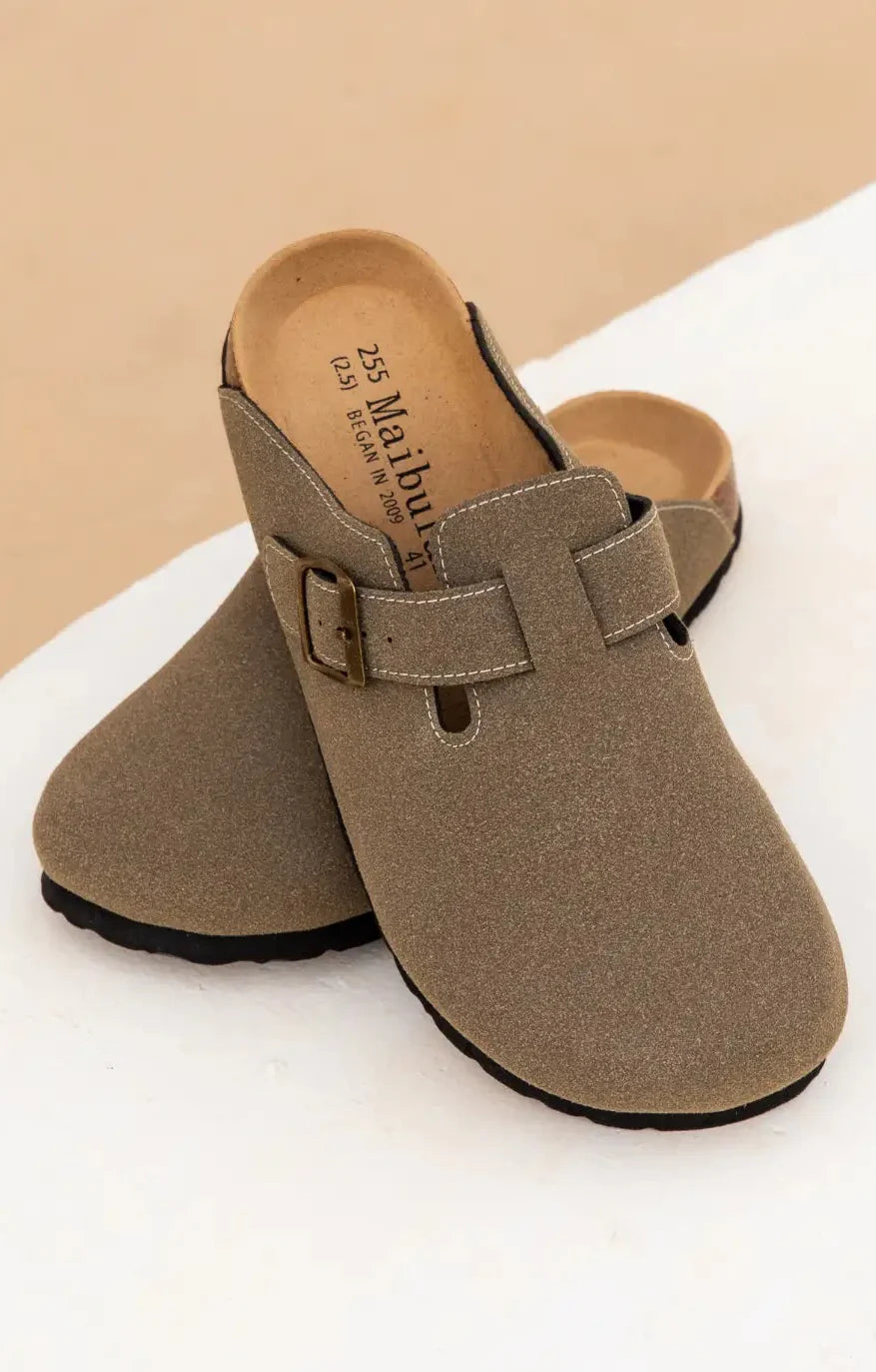 Clog Casual Conforto - Verde Musgo