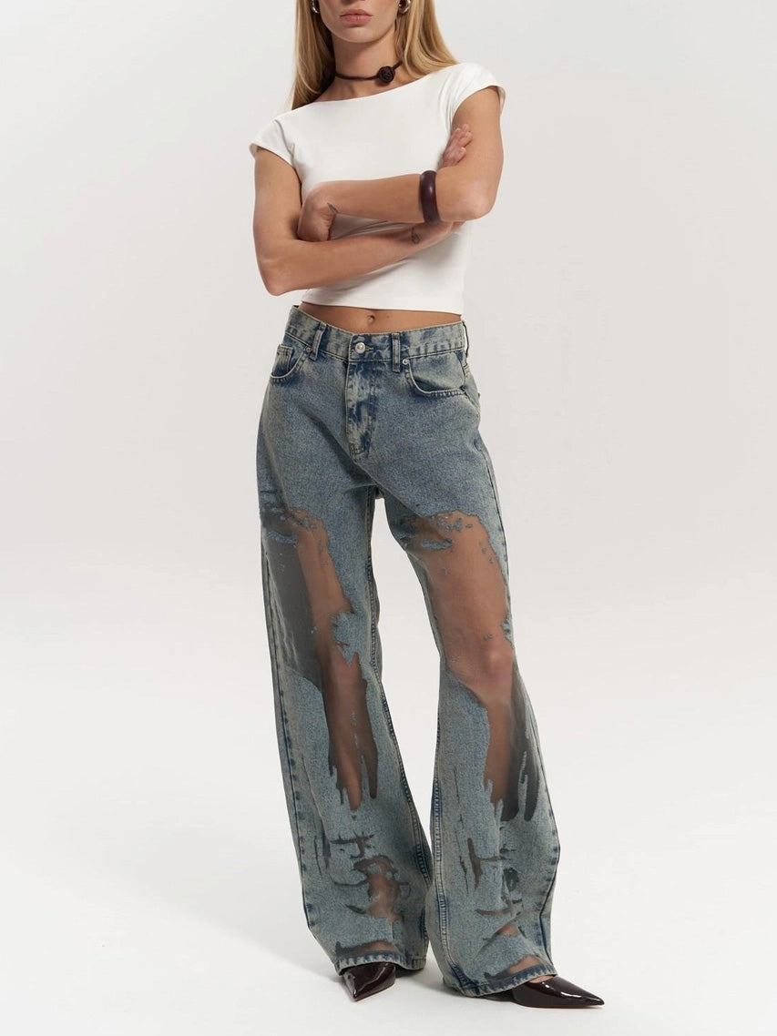 Calça Jeans de Cintura Alta The Lumara