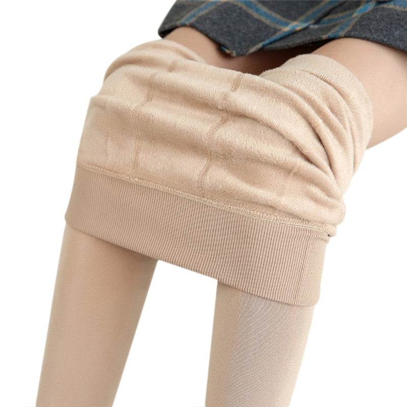 Meia-Calça Legging Aveludada Feminina