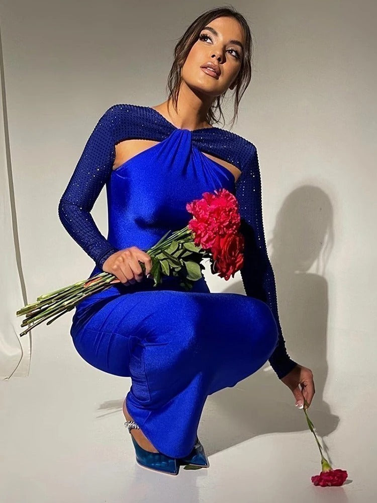 Vestido Justo Maxi - Marina