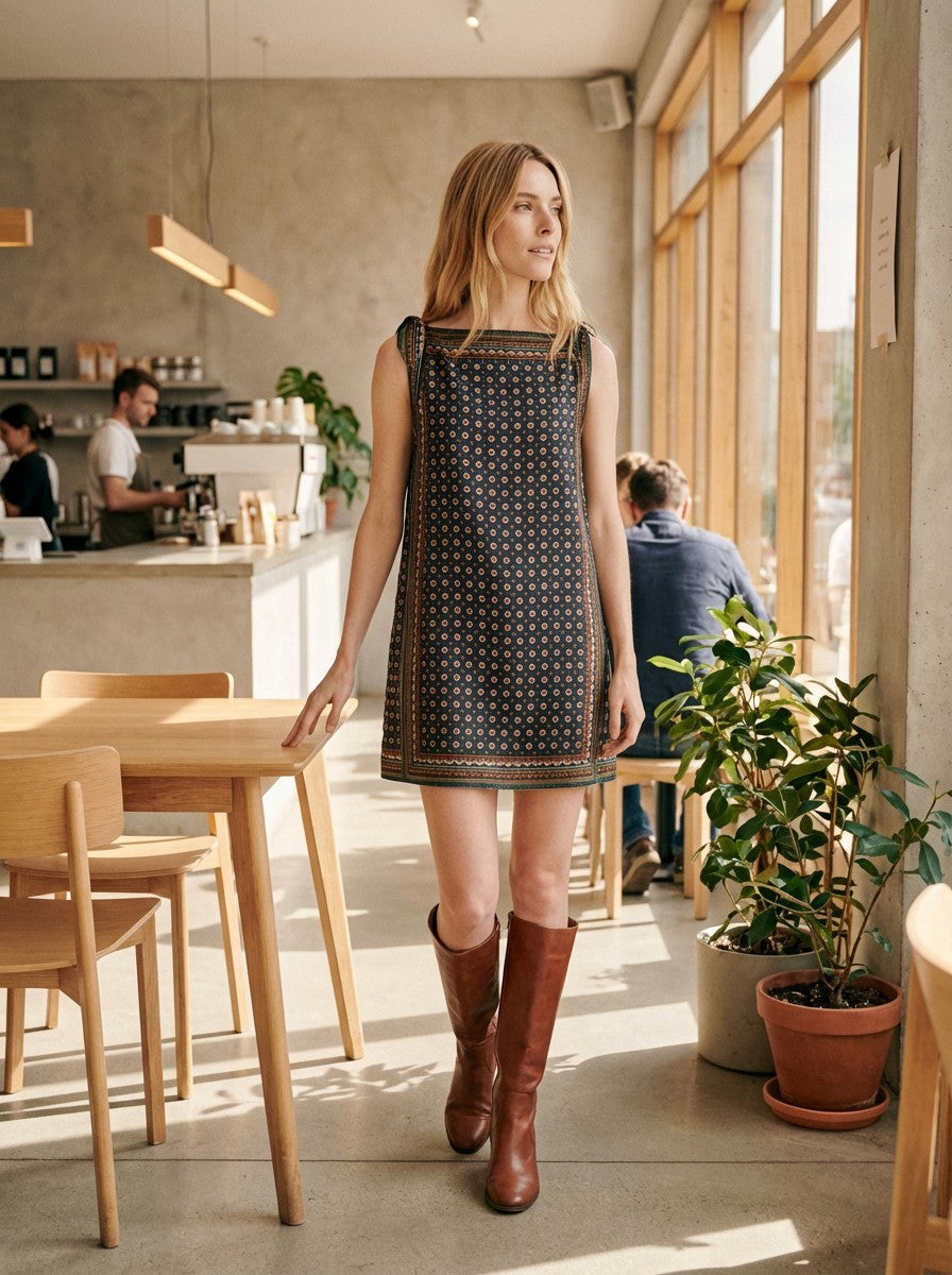 Vestido Mini Belle Époque Riviera