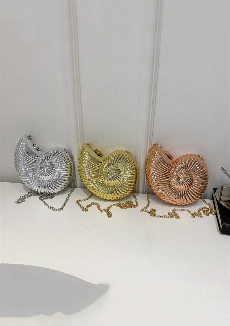 Bolsa Transversal de Acrílico Estilo Concha