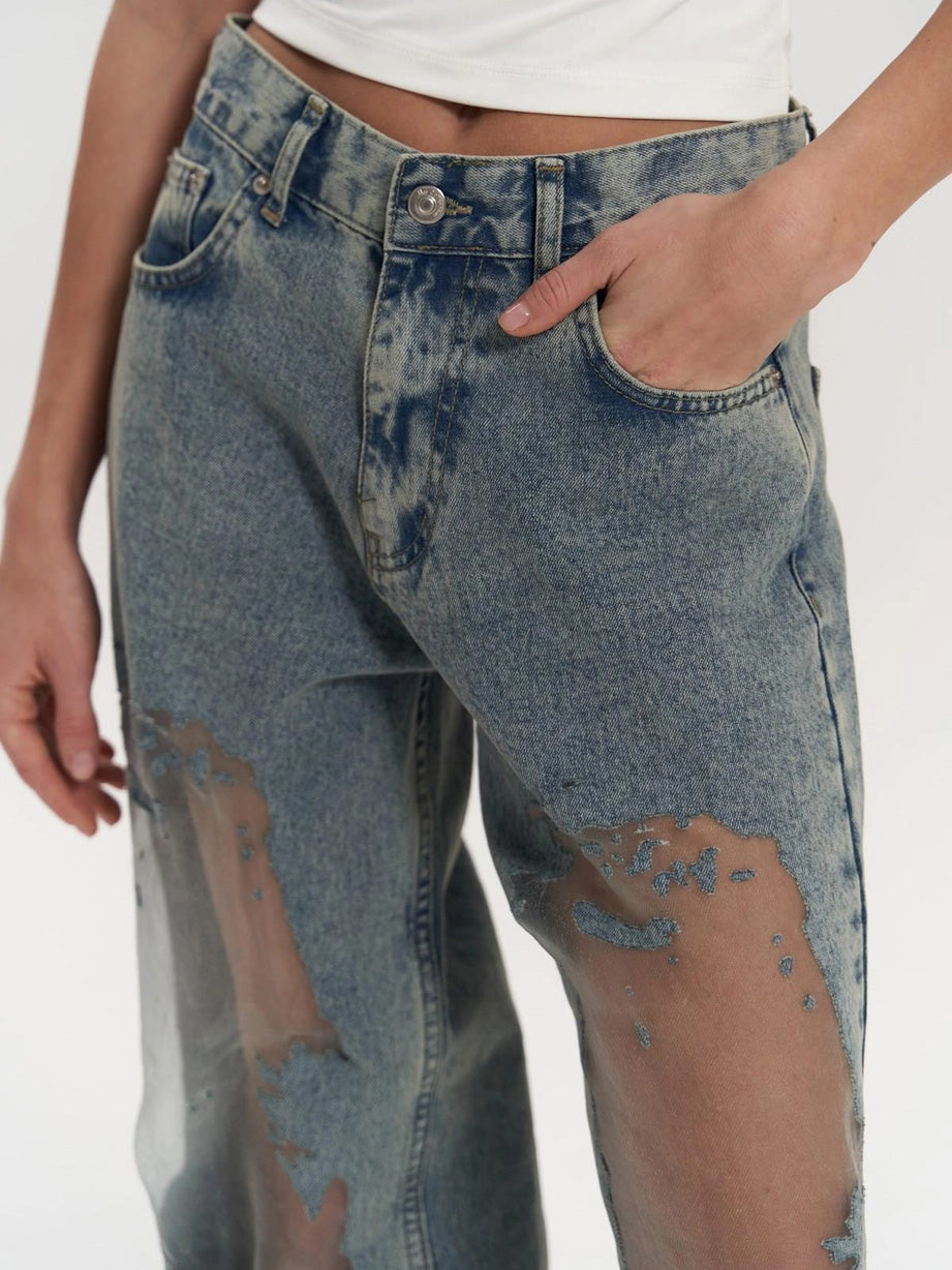 Calça Jeans de Cintura Alta The Lumara