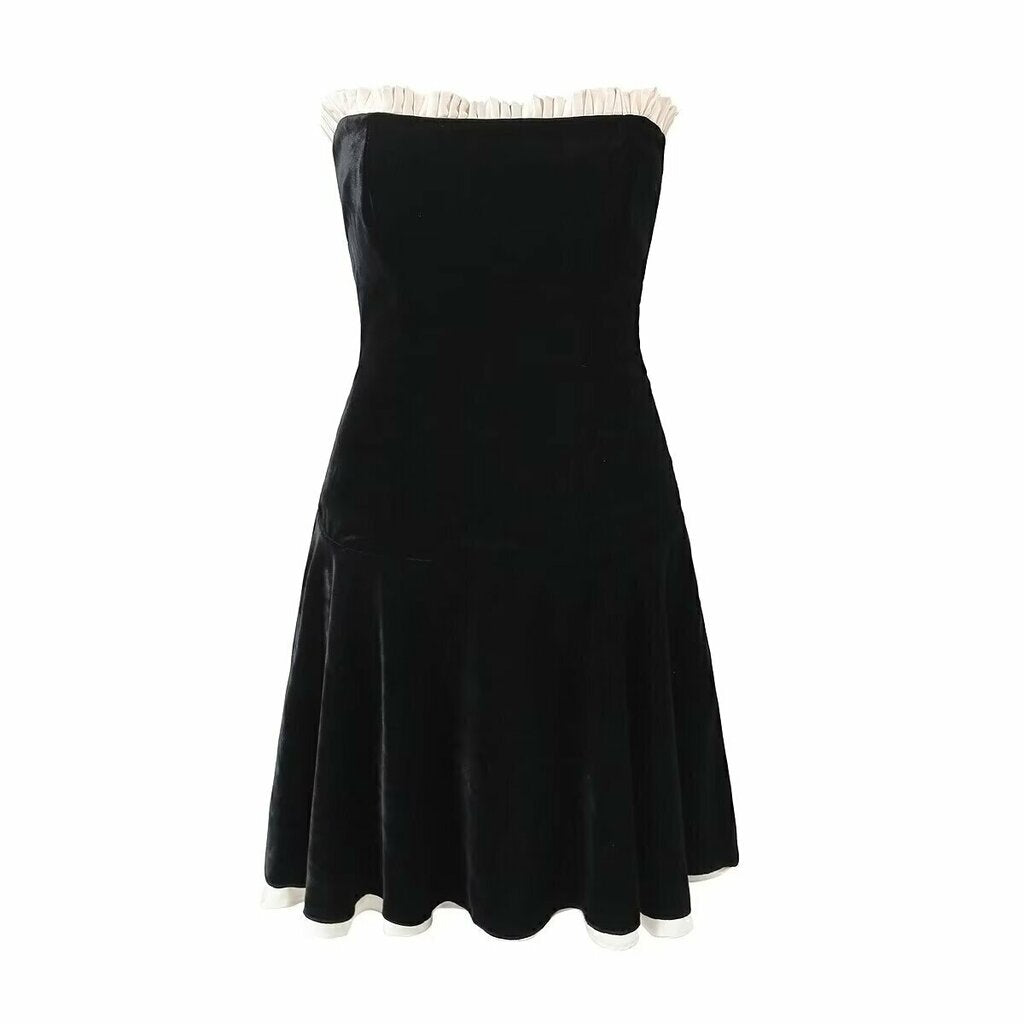 Vestido Tomara que Caia de Veludo - Brenda