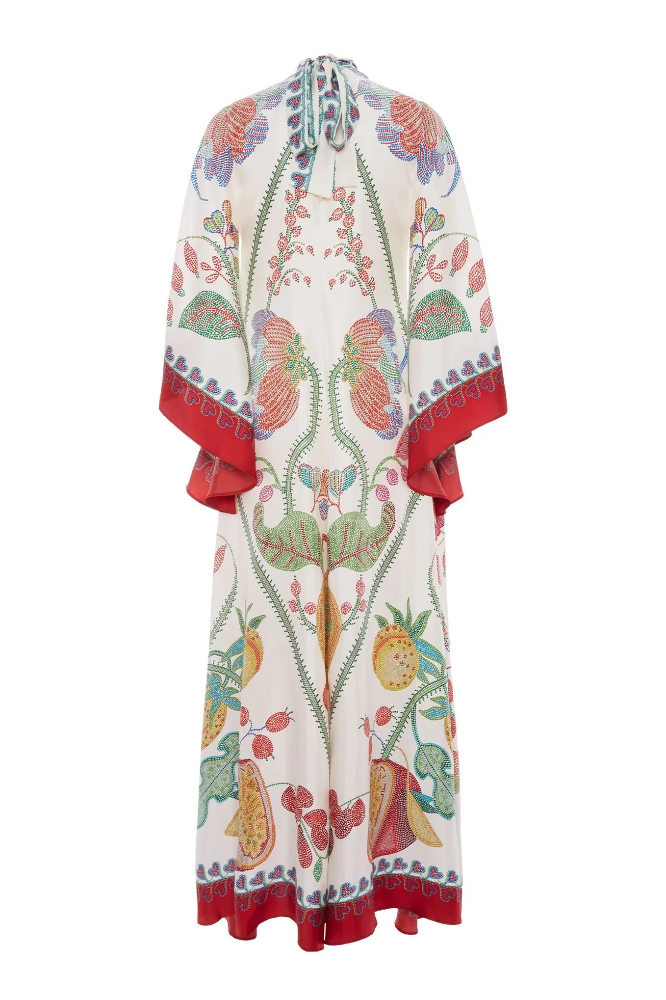 Vestido Longo Estampado Magnifico em Cetim