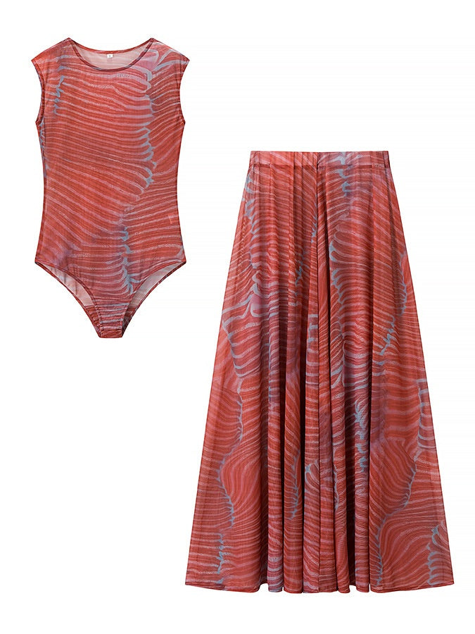Conjunto Glow Ondas em Tule