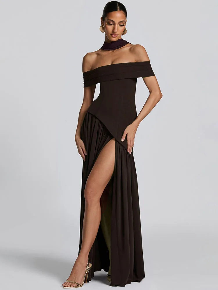 Vestido Feminino Longo Elegante – Alessandra