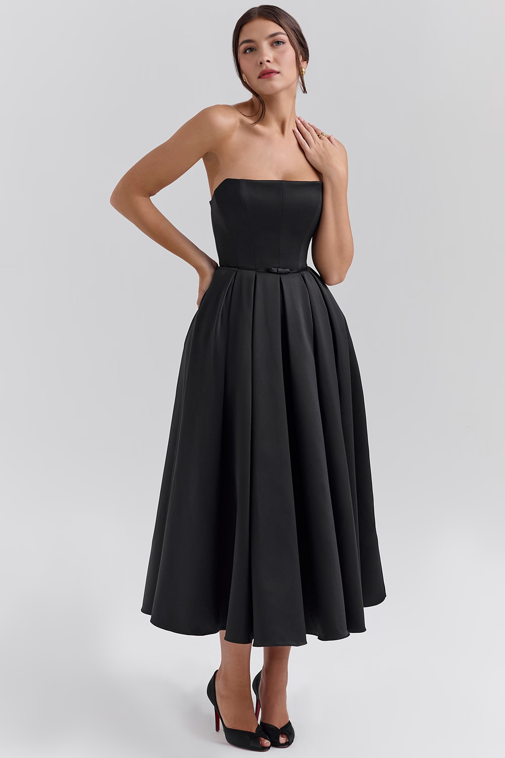 Vestido Longo Tomara que Caia Bustier Celeste