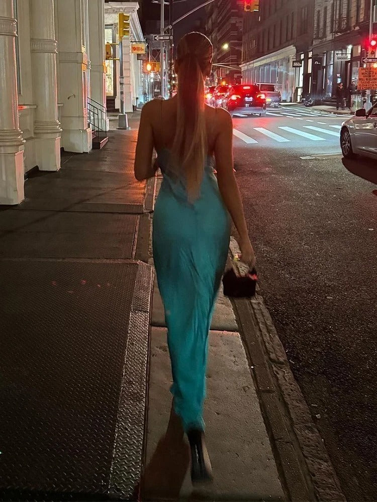 Vestido Elegante Seda - Claudia