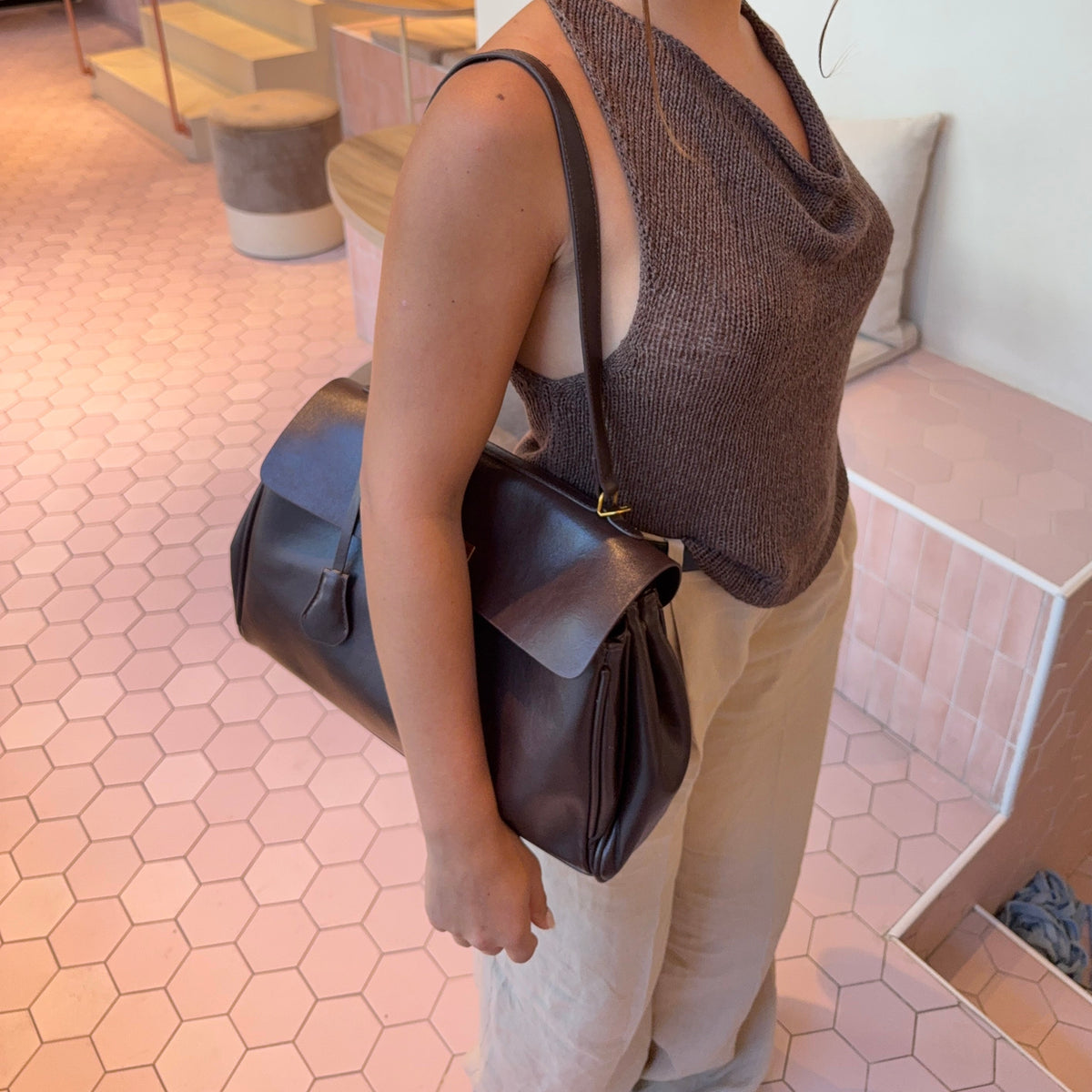 Bolsa Couro Ciara Vintage