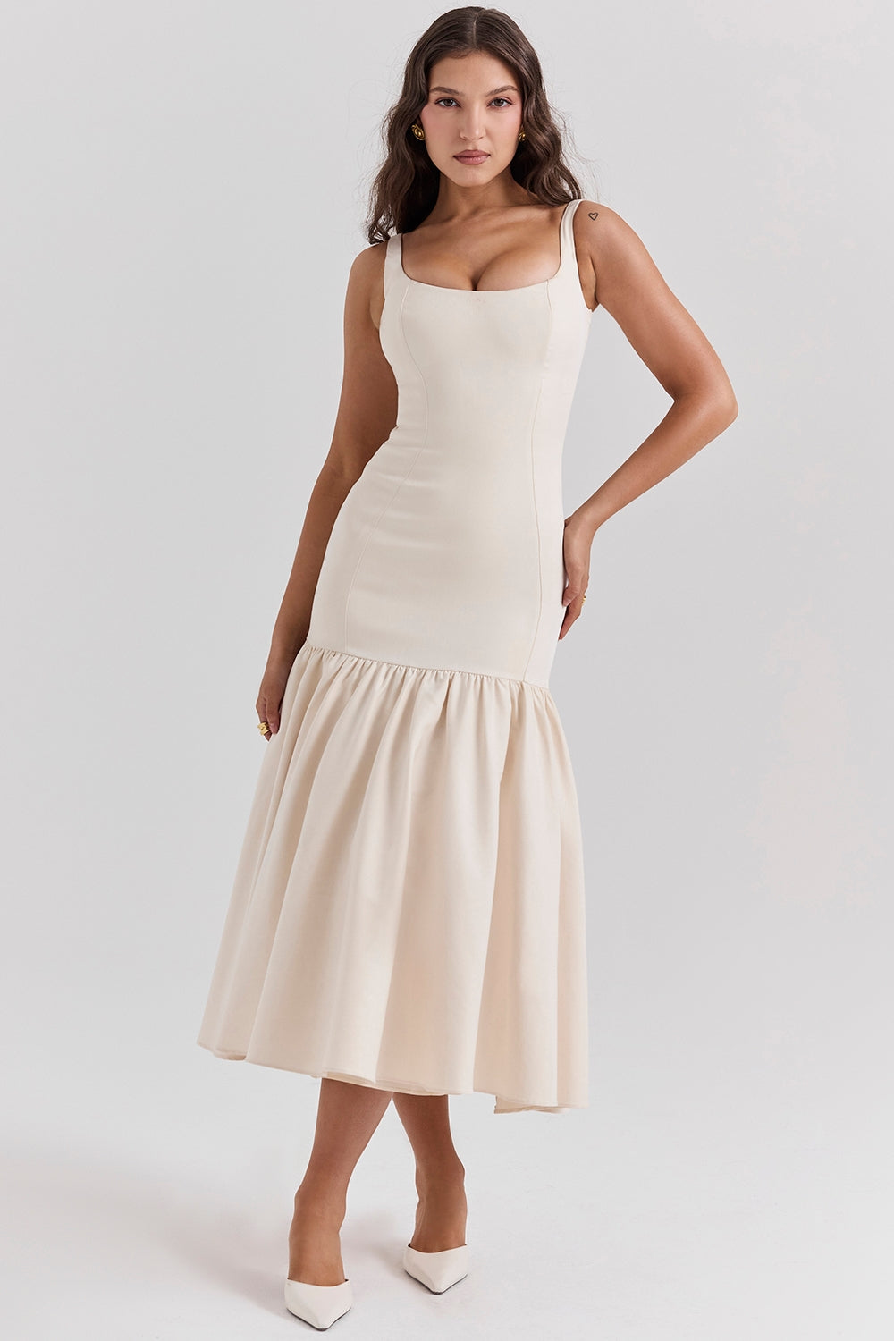 Vestido Feminino Midi Rodado - Loren