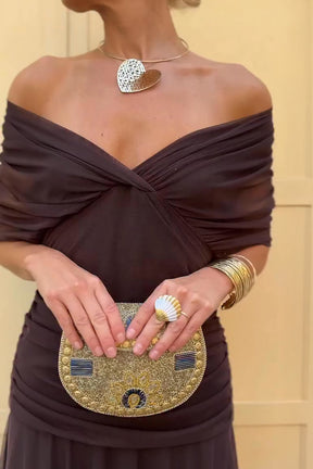 Vestido Maxi Chocolate Tulle