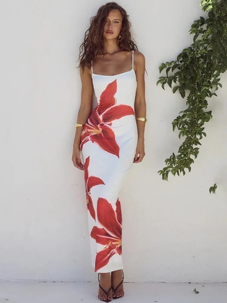 Vestido Midi Floral - Olivia