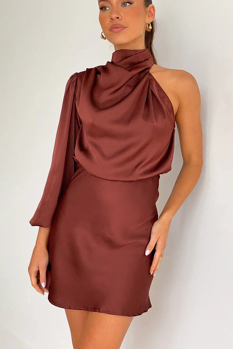 Vestido Lissy Mini – Marrom