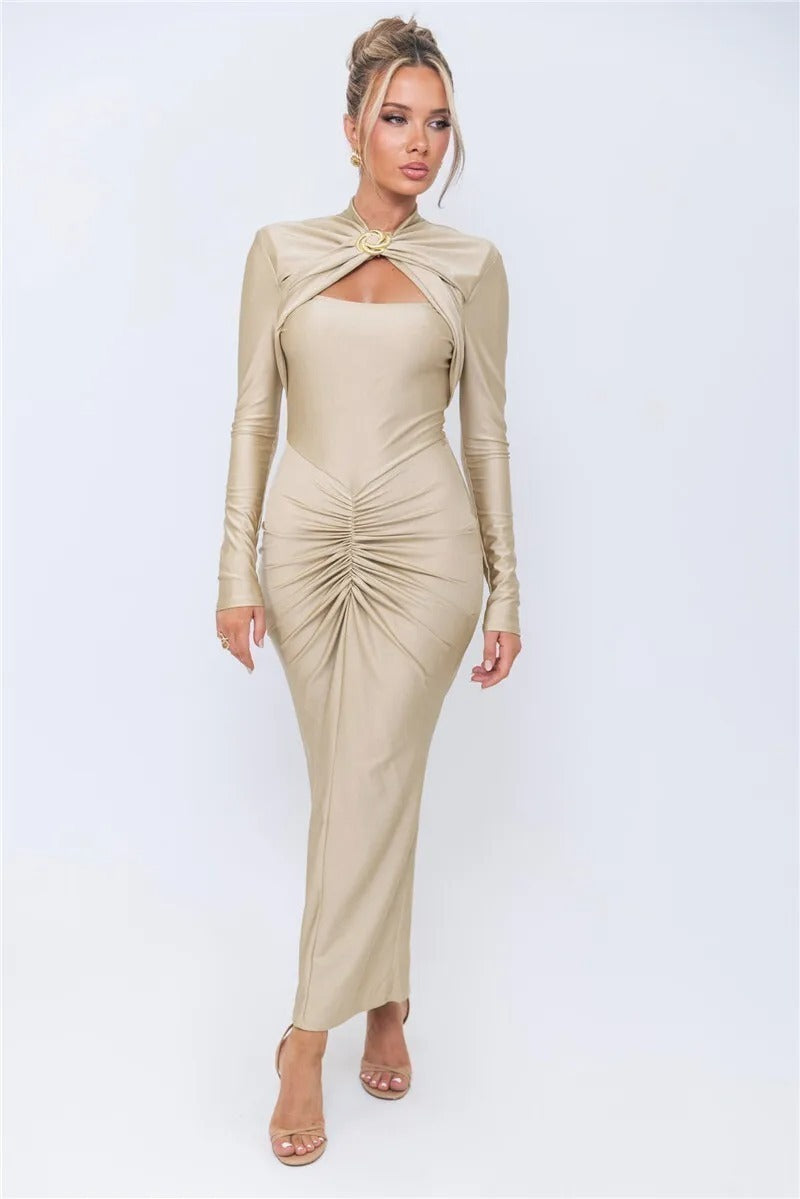 Vestido Elegante Geométrico - Beatriz