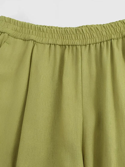 Conjunto Feminino Camisa Manga Longa com Botões e Calça Pantalona - Daniela