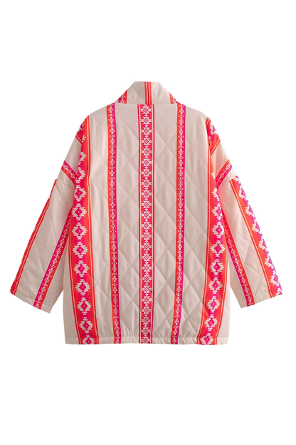 Jaqueta com Decote em V Estilo Quimono - Mirelia