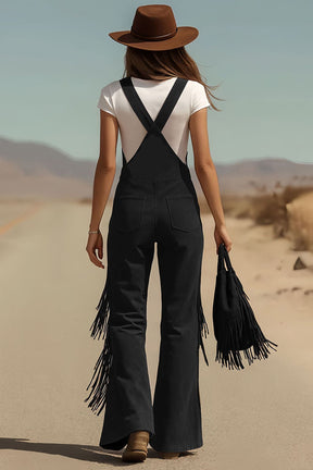 Macacão Boho Camurça com Franjas – Serena
