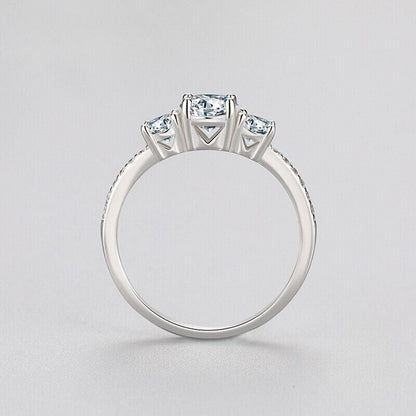 Anel de Noivado Diamante em Prata 925