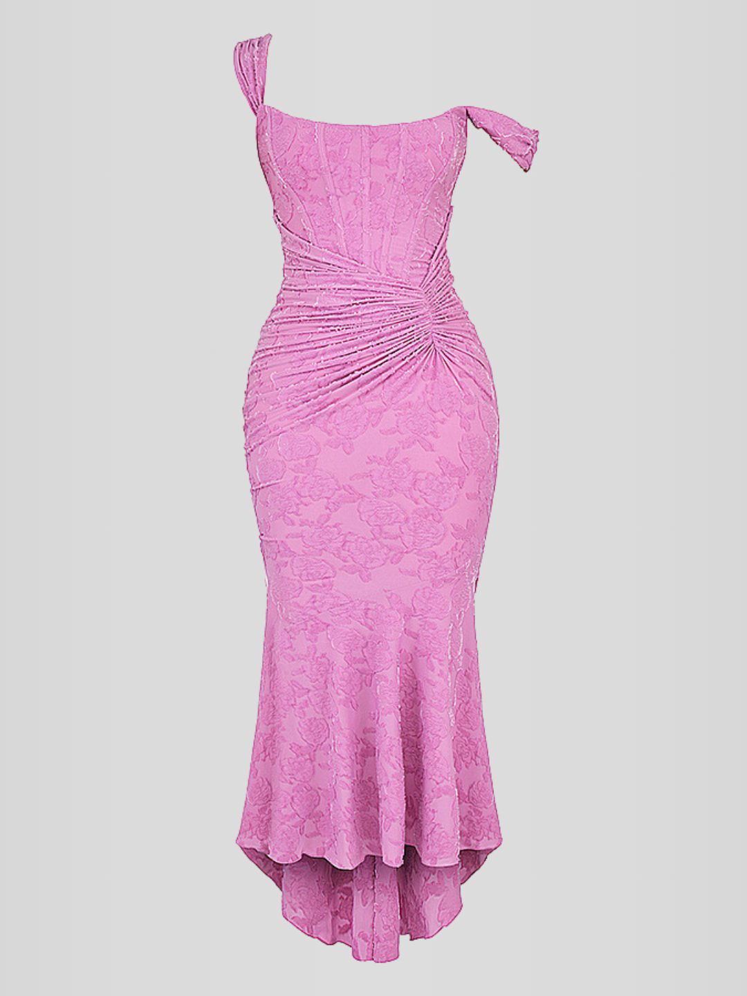 Vestido Longo Floral Decote Coração - Duda