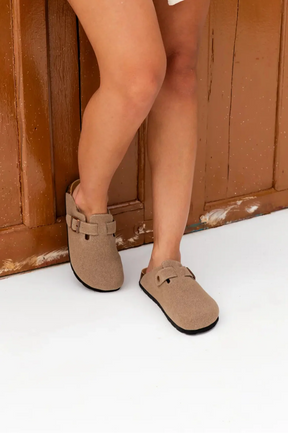 Clog Casual Conforto - Areia