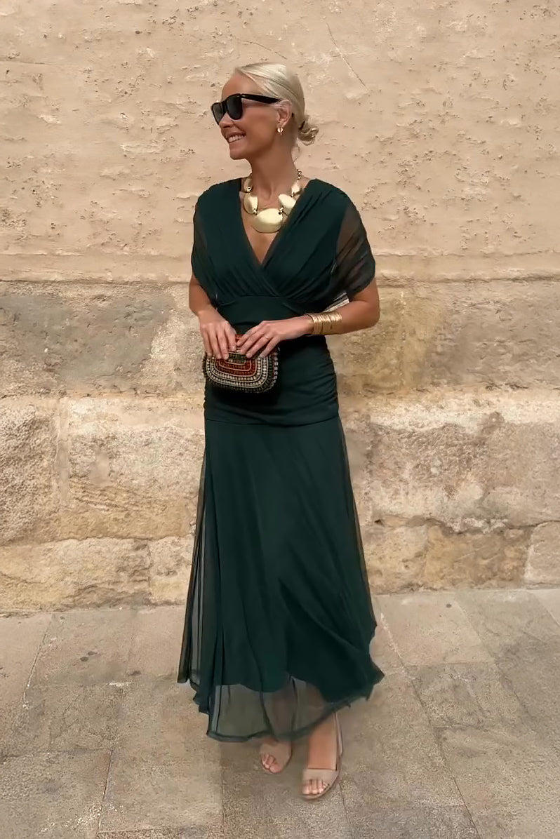 Vestido Maxi Chocolate Tulle