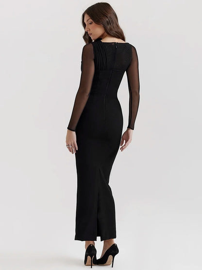Vestido Elegante Decote - Barbara