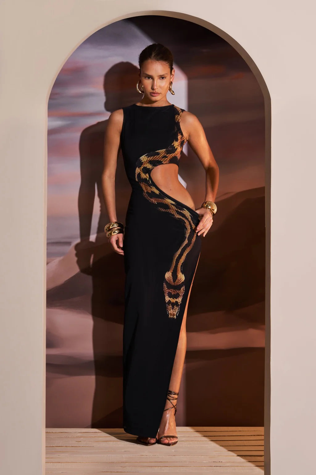 Vestido Viper com Recortes Sensuais – Syll