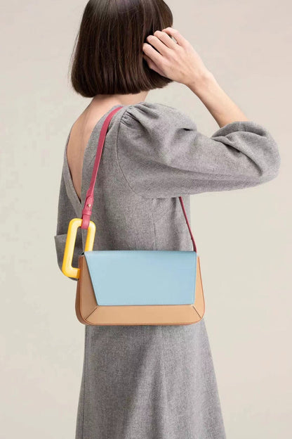 Bolsa Patchwork Colorida – Estilo Casual e Moderno