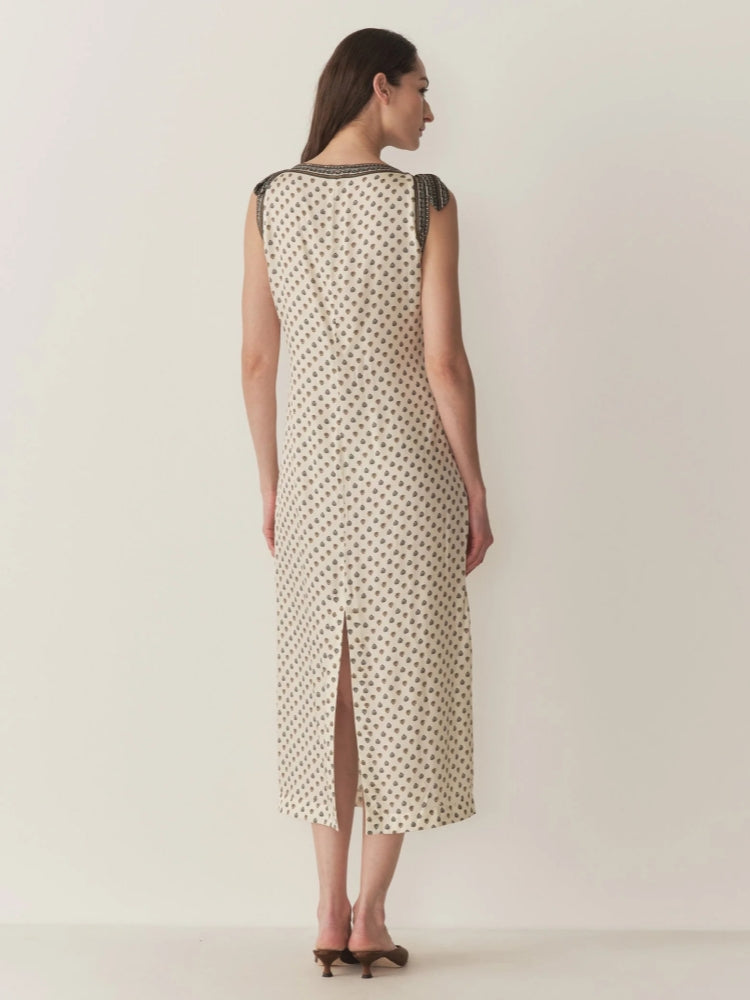 Vestido Midi Poá Clássico Riviera
