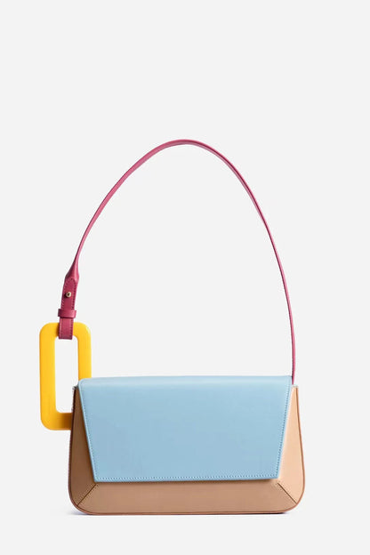 Bolsa Patchwork Colorida – Estilo Casual e Moderno