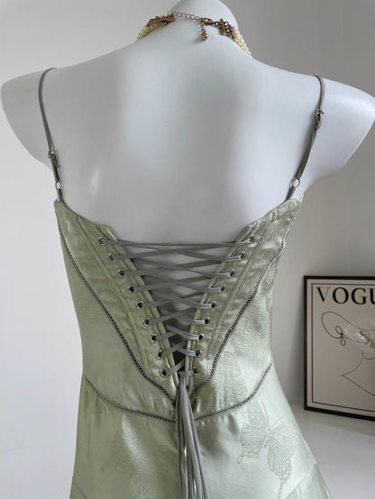 Vestido Longo Elegante com Costas Abertas e Amarração - Flor