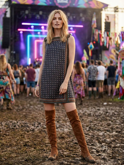 Vestido Mini Belle Époque Riviera