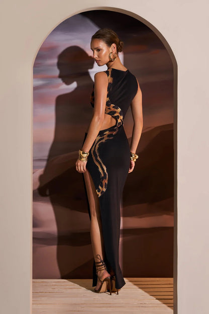 Vestido Viper com Recortes Sensuais – Syll