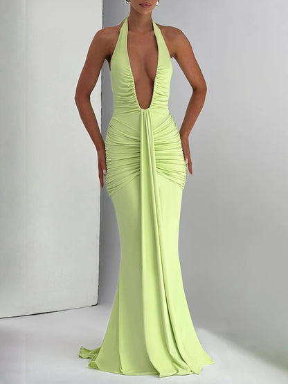Vestido Feminino Longo Decote - Aylin