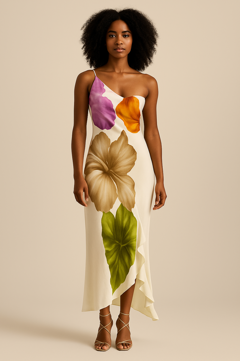 Vestido Feminino Longo Estampado - Lara