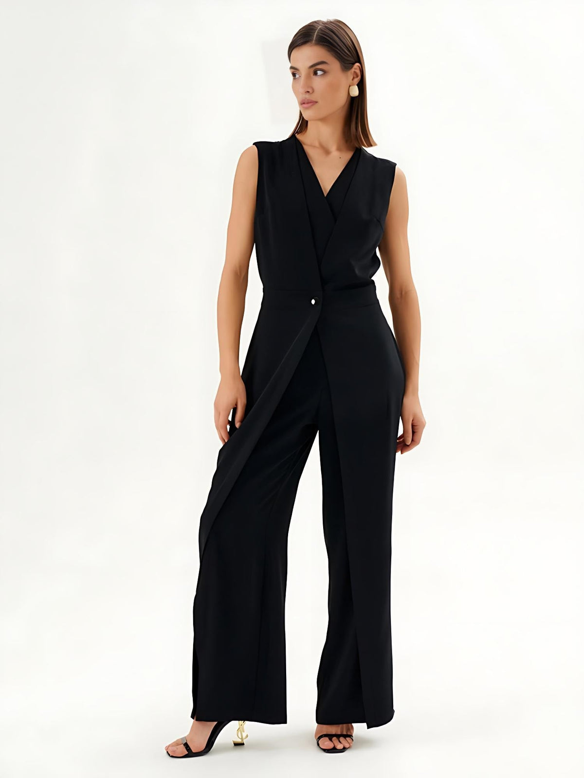 Macacão Feminino Elegante com Cintura Marcada e Caimento Premium