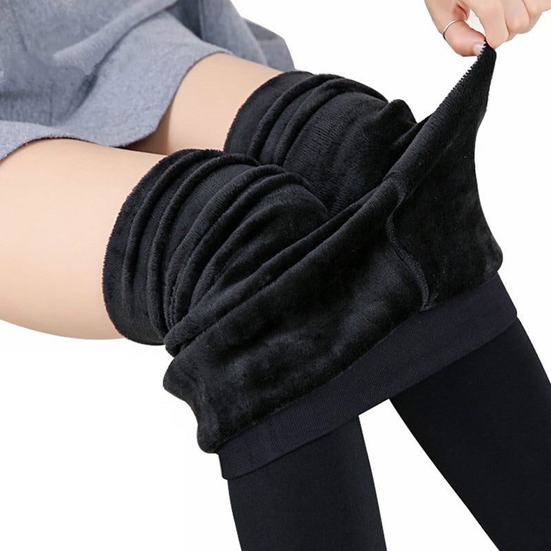 Meia-Calça Legging Aveludada Feminina