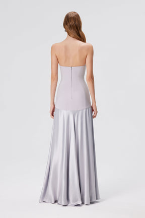 Vestido Tomara que Caia Aura – Cinza Glacial