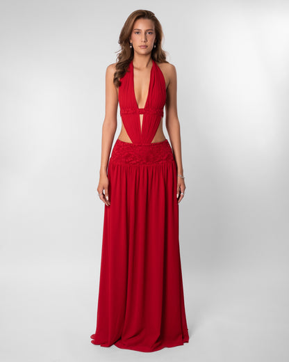 Vestido Longo Scarlett Vermelho