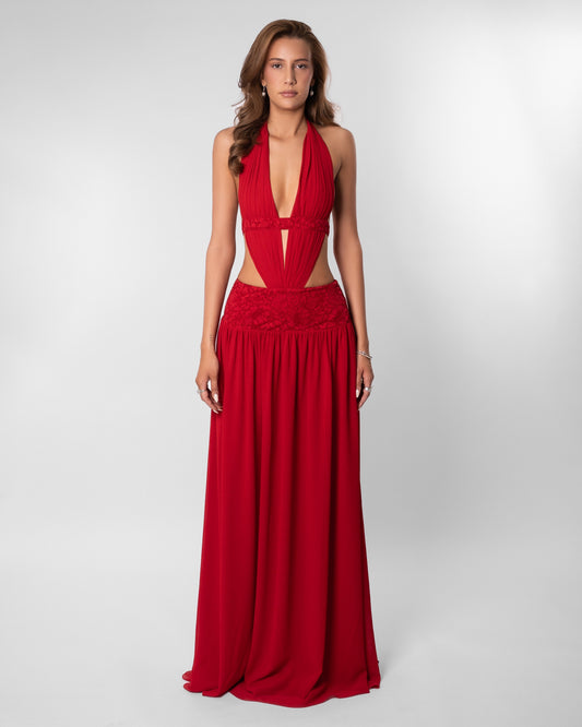Vestido Longo Scarlett Vermelho