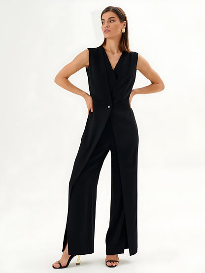 Macacão Feminino Elegante com Cintura Marcada e Caimento Premium