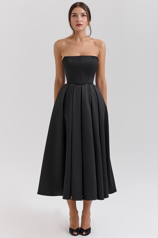 Vestido Longo Tomara que Caia Bustier Celeste