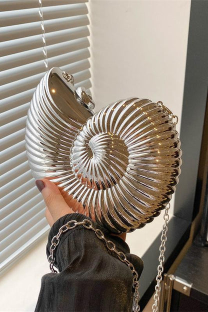 Bolsa Transversal de Acrílico Estilo Concha