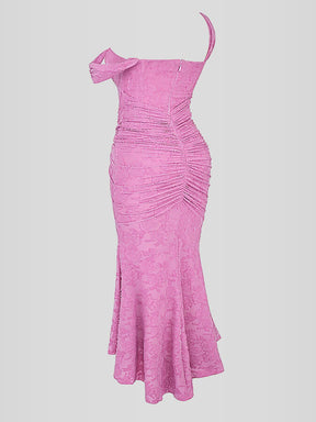 Vestido Longo Floral Decote Coração - Duda