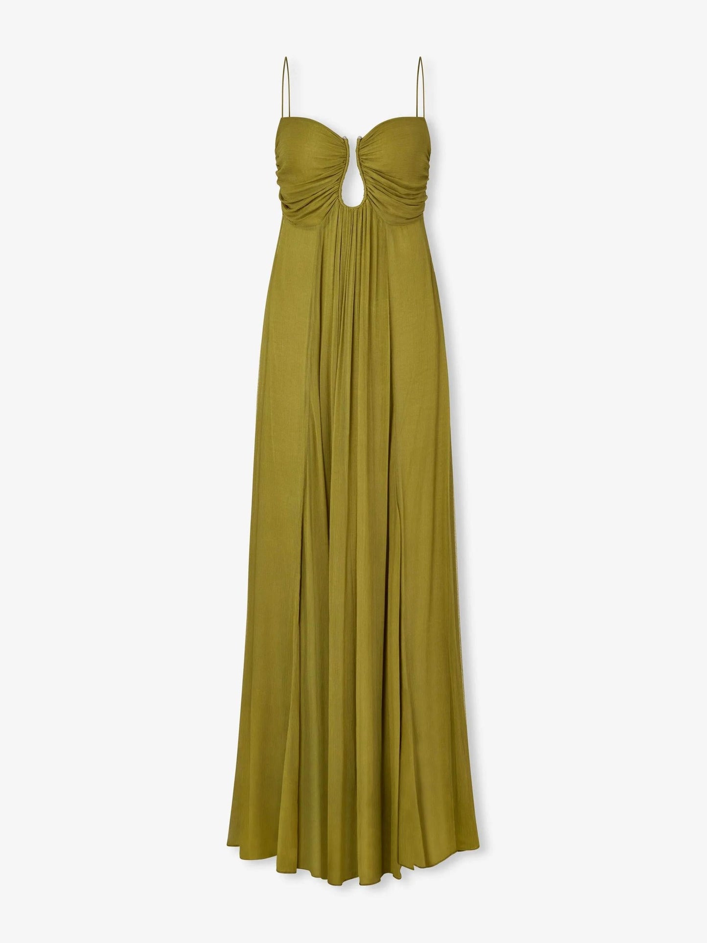 Vestido Longo Morea Verde Oliva
