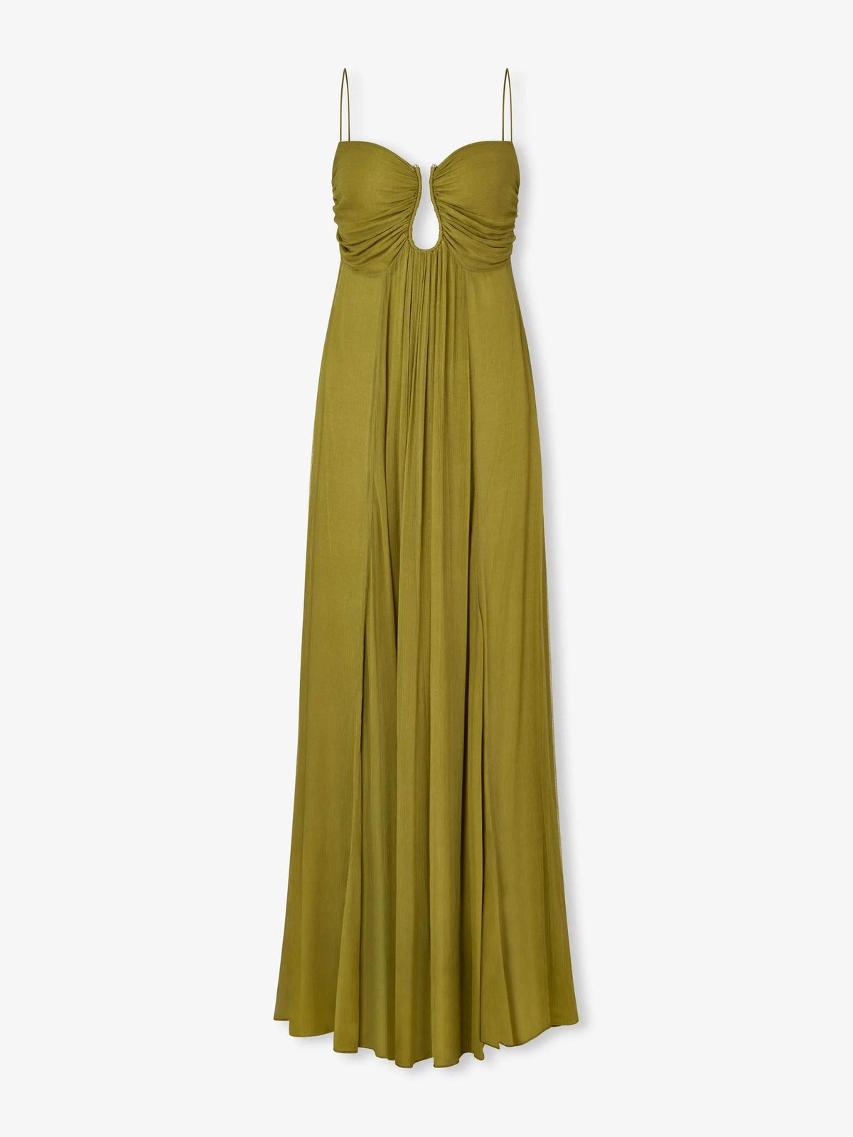 Vestido Longo Morea Verde Oliva
