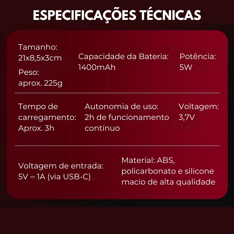 LumaHair - Escova 3 em 1 para fortalecimento dos fios